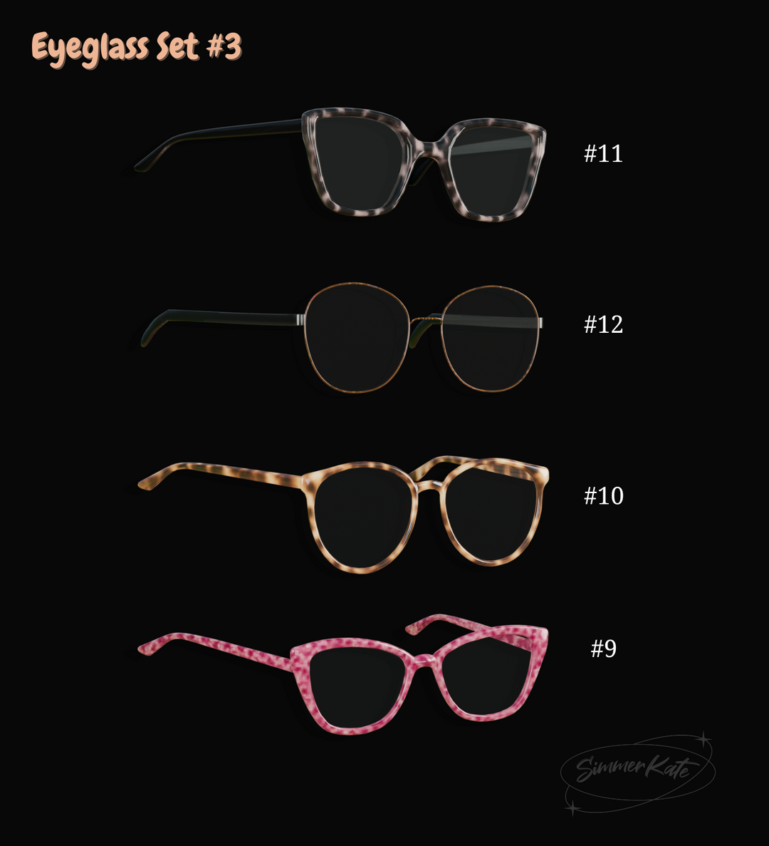 Скриншот мода Сет очков Eyeglass Set №3